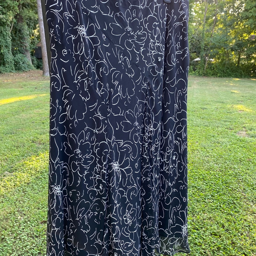 Lauren by Ralph Lauren 2x Silk skirt